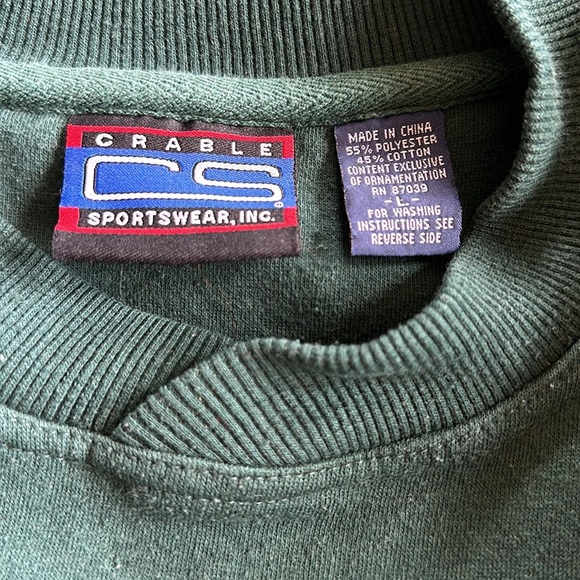 Vintage Embroidered Golf St. Louis Sweatshirt Forest Green Large - Picture 7 of 8